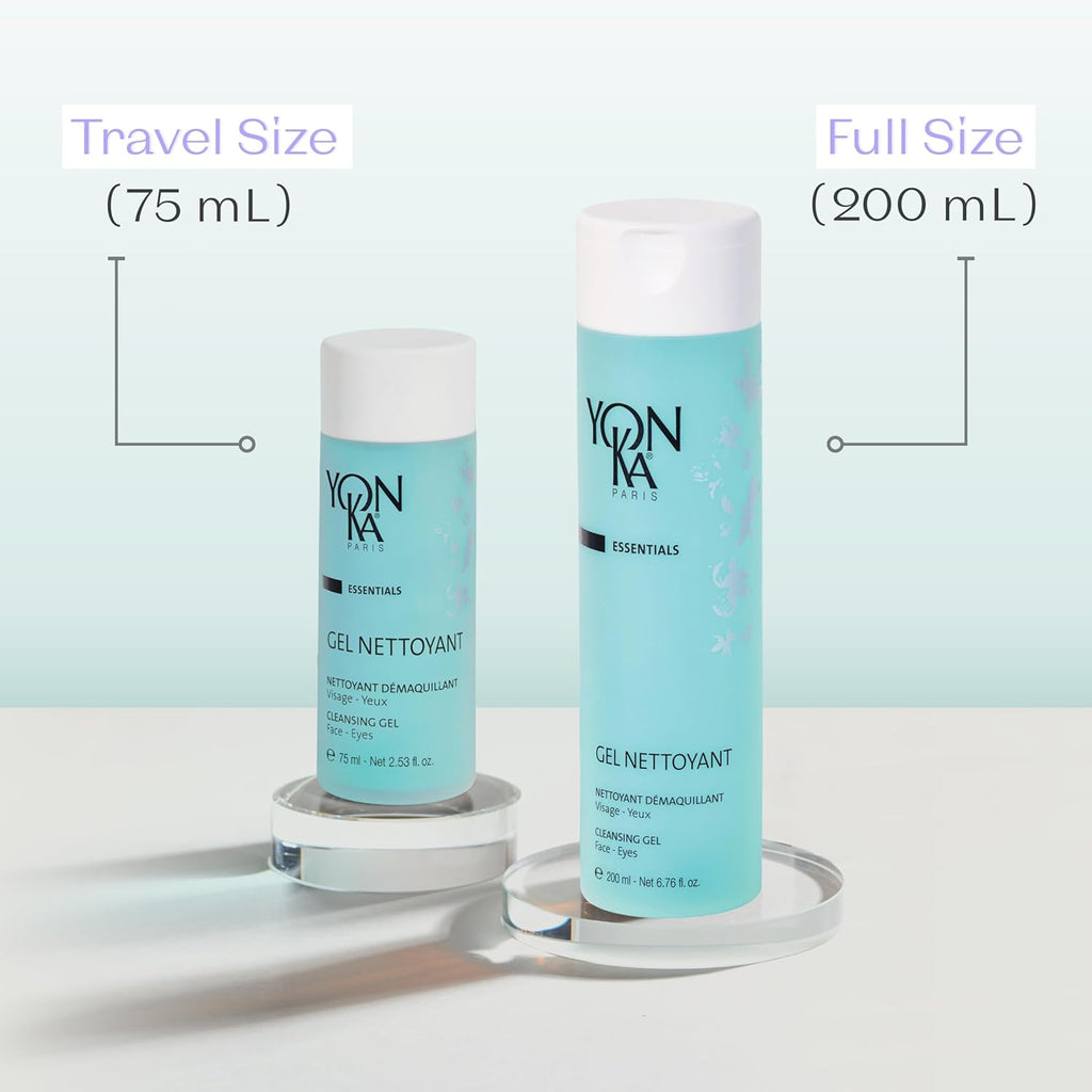 Yonka Gel Cleanser - Gentle Foaming Face Wash & Makeup Remover | Balances pH & Cleanses Pores | For Oily & Acne-Prone Skin