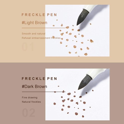 Freckle Pen | Waterproof Natural-Looking Makeup in 2 Colors - 2 Pcs, 0.17 Fl Oz