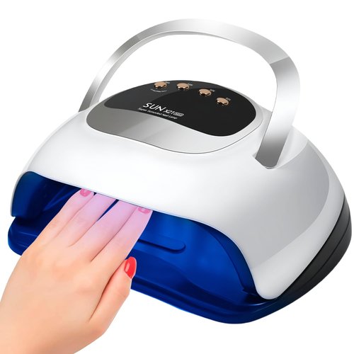 UV LED Nail Lamp with 72 Beads, 320W Nail Curing Lamps for Gel Polish with Automatic Sensor/4 Timer Setting,Led Nail Dryer, Professional Nail Art Drying Tools for Fingernail and Toenail.