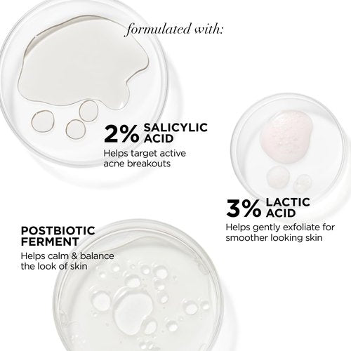 IT Cosmetics Bye Bye Breakout Acne Treatment Face Serum -With 2% Salicylic Acid & 3% Lactic Acid - Helps Reduce Pimples in 3 Days & Fades Look of Post-Acne Marks in 8 Weeks - 1 Fl. Oz