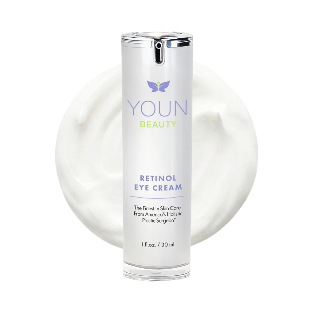 YOUN Beauty Retinol Eye Cream by Plastic Surgeon Dr. Anthony Youn | Paraben-Free Night Eye Cream with Liposomal Retinol & Hyaluronic Acid | Under Eye Cream for Hydration and Skin Firming, 1 Fl Oz