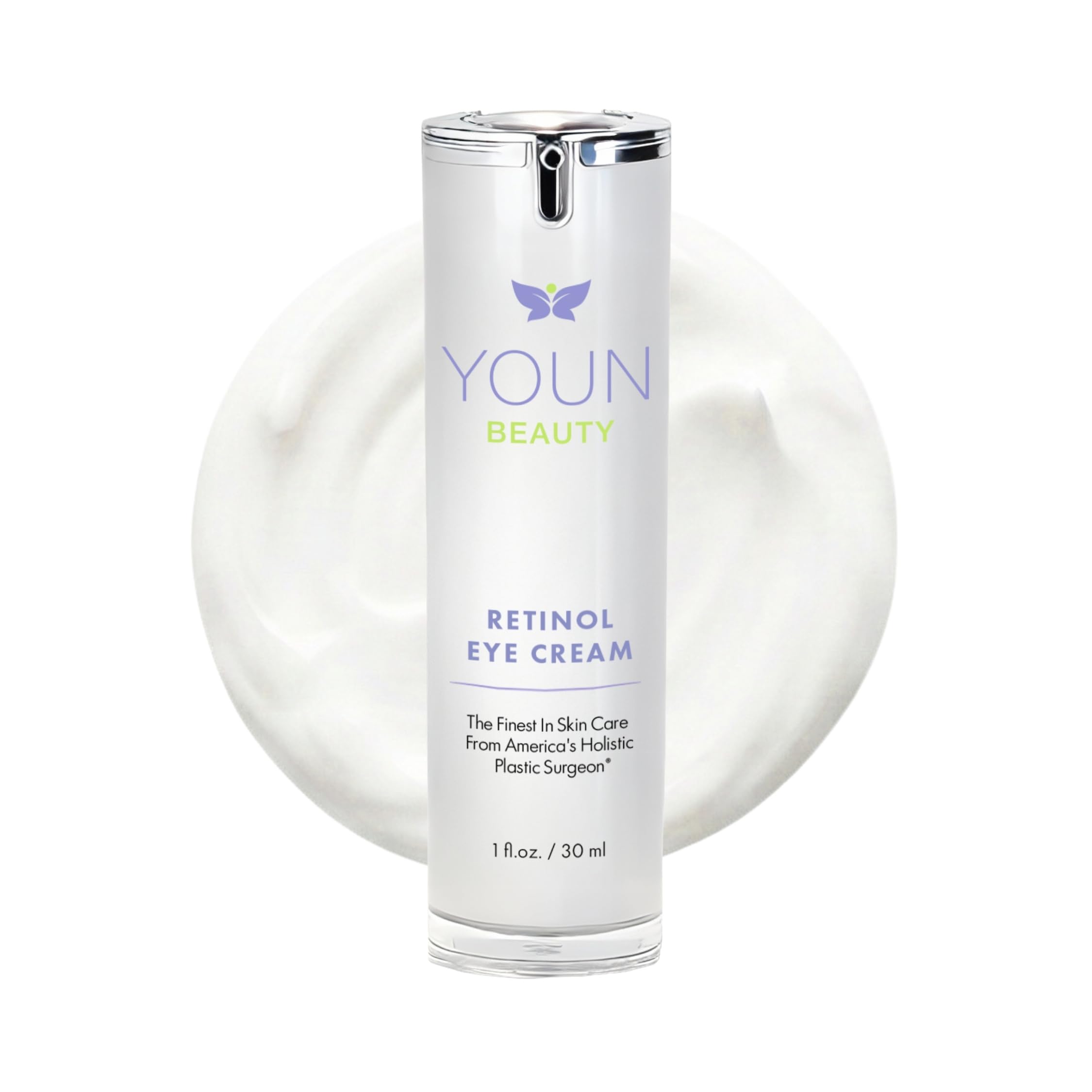 YOUN Beauty Retinol Eye Cream by Plastic Surgeon Dr. Anthony Youn | Paraben-Free Night Eye Cream with Liposomal Retinol & Hyaluronic Acid | Under Eye Cream for Hydration and Skin Firming, 1 Fl Oz