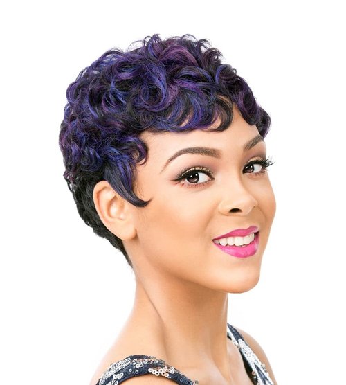 It's A Wig Synthetic Hair Wig Nuna (NDXBURG - NATURAL DARK EXTRA + BURGUNDY)