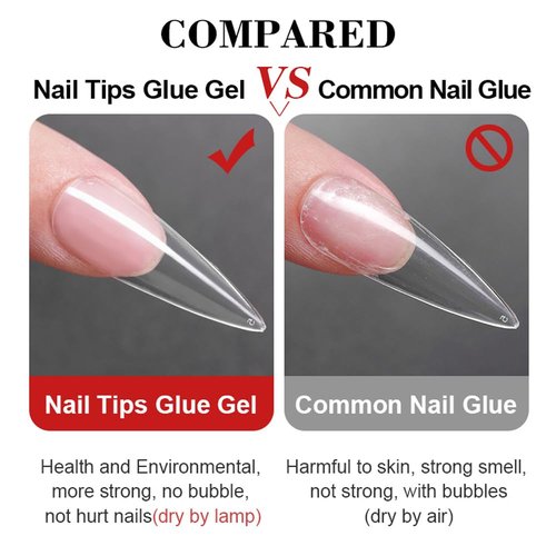 Oxxi Professional 15ml Nail Tips Glue Gel,False Nail Glue,Press On Nails uv Gel Nail Polish,