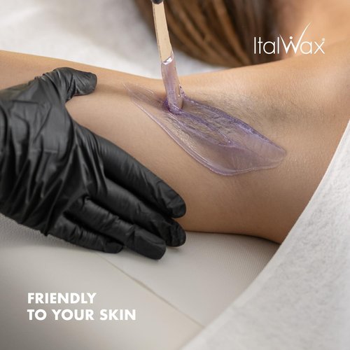 Italwax Top Line Orchid Hard Wax Beads 1.65 lb (750 g) – Transparent Fast-Setting Jelly Wax with Floral Fragrance for Bikini & Underarms, Strong Grip, Professional Use – Made in Italy