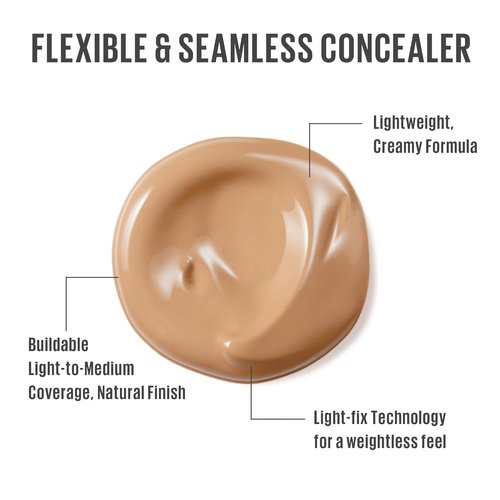Kaja Liquid Concealer - Buildable, Lightweight Coverage | Color-Correcting, 07 Sweet Toast, 0.21 Oz