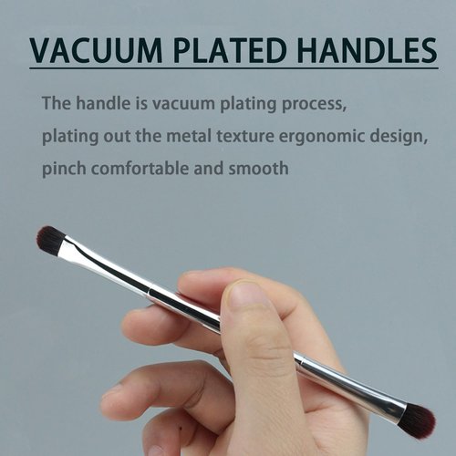 Ksvsonrvi Eyeshadow Brushes, 6 PCS Double-ended Cosmetic Makeup Brush Tool Good at Flawless Blending, Contouring or Defining