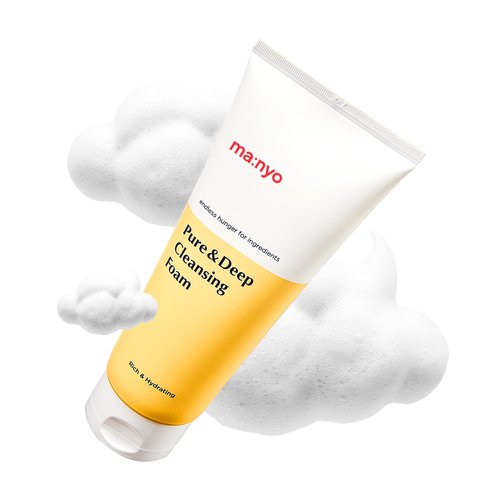 MANYO Pure Cleansing Foam - Deep Facial Cleanser for Pores & Blackhead Removal | 6.7 fl oz (200ml)