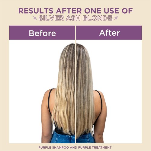 Skiennix Silver Ash Blonde Hair Toning Mask - Eliminates Brassiness & Neutralizes Yellow Tones | 11.8 Fl Oz