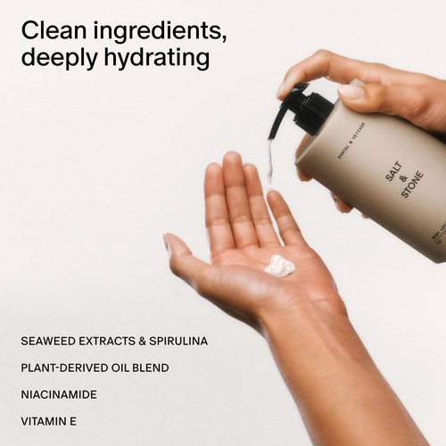 Salt & Stone Body Lotion - Hydrating Bergamot & Hinoki Formula | Nourishes & Softens Skin | 15.2 fl oz