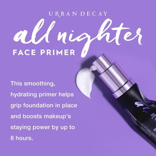 Urban Decay All Nighter Face Primer - Hydrating & Smoothing Base for Flawless Makeup | Lightweight & Paraben-Free
