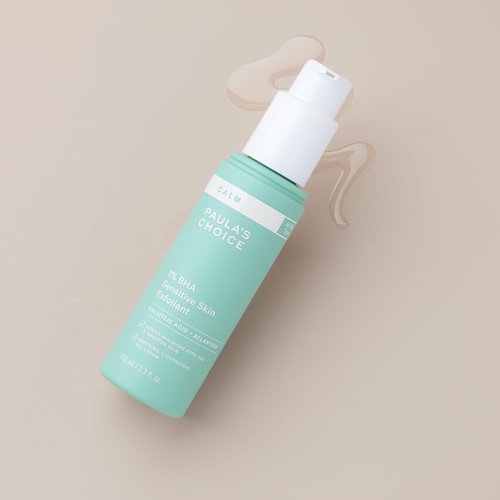Paula’s Choice CALM 1% Sensitive Skin BHA Liquid Exfoliant, Salicylic Acid Lotion for Large, Clogged Pores, Calms, Soothes Redness, Suitable for Rosacea-Prone, Eczema-Prone Skin, Fragrance-Free, 3.3oz