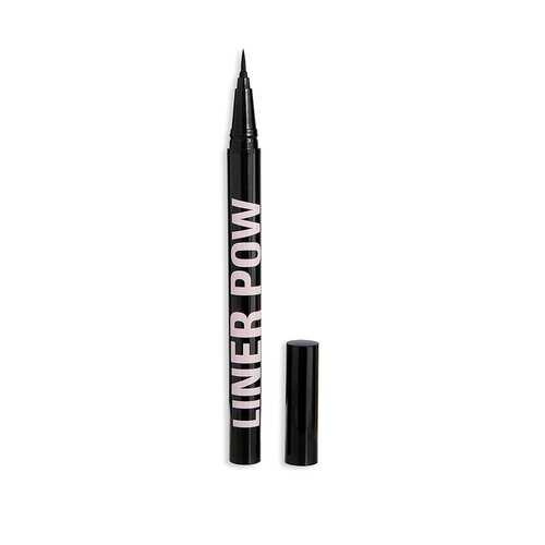 Makeup Revolution Liquid Eyeliner - Black 24-Hour Wear Formula | 0.5ml Precision Application