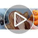 Potchen Bat-Shaped Halloween Wooden Cutting Board & Serving Tray - Acacia Wood
