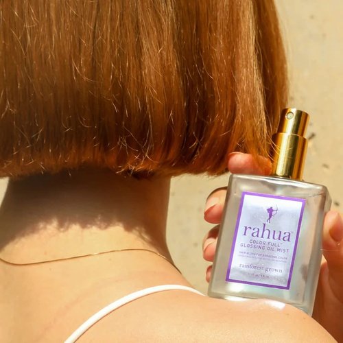 Rahua Color Full Glossing Oil Mist - Vegan Hair Shine Spray with Morete & Sacha Inchi Oils | Vibrant & Luminous Finish, 2 Fl Oz