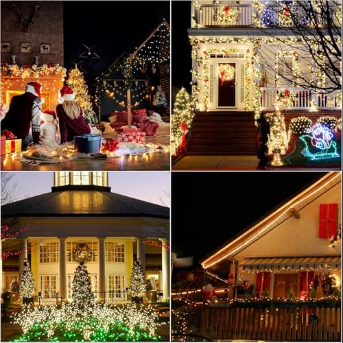 Christmas Fairy String Lights 165ft Warm White 500 LED 16 Modes Indoor Outdoor