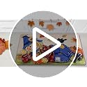 Fall Scarecrow Door Mat 1'5" x 2'5" - Autumn Pumpkin Crow Welcome Rug