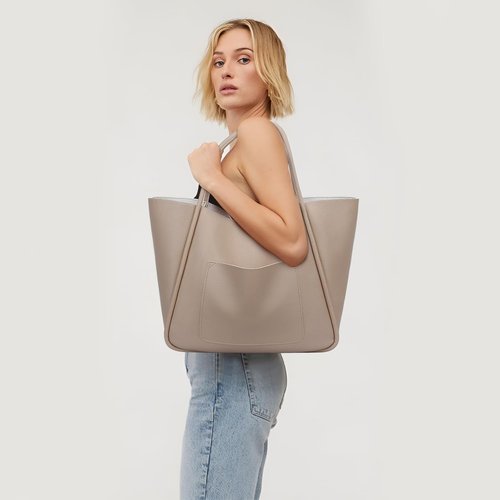 KKXIU Tote Bag - Vegan Leather Shoulder Purse with Large Capacity for Travel | Stylish & Durable