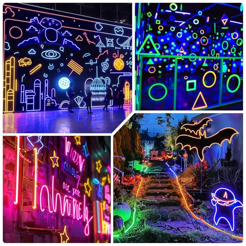 Electroluminescent Neon Strip Light Wire Kit 5M Blue for Cosplay Party Decoration