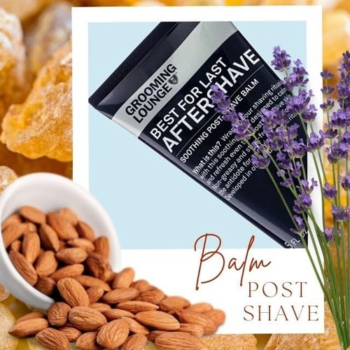 Grooming Lounge Best for Last Aftershave - Soothing After Shave Balm - Instantly Calms Irritated Skin - Refreshing Facial Moisturizer - Ideal for Sensitive Skin - Non-Greasy - Fragrance Free - 5 oz