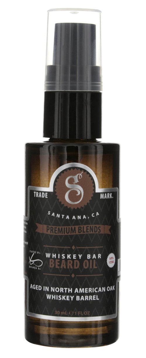 Suavecito Premium Blends Beard Oil - Leave-In Beard Conditioner For Softening Hair, Hydrating Skin, Eliminating Beard Dandruff, Healthy Beard Growth - Whiskey Bar Fragrance - 1 oz