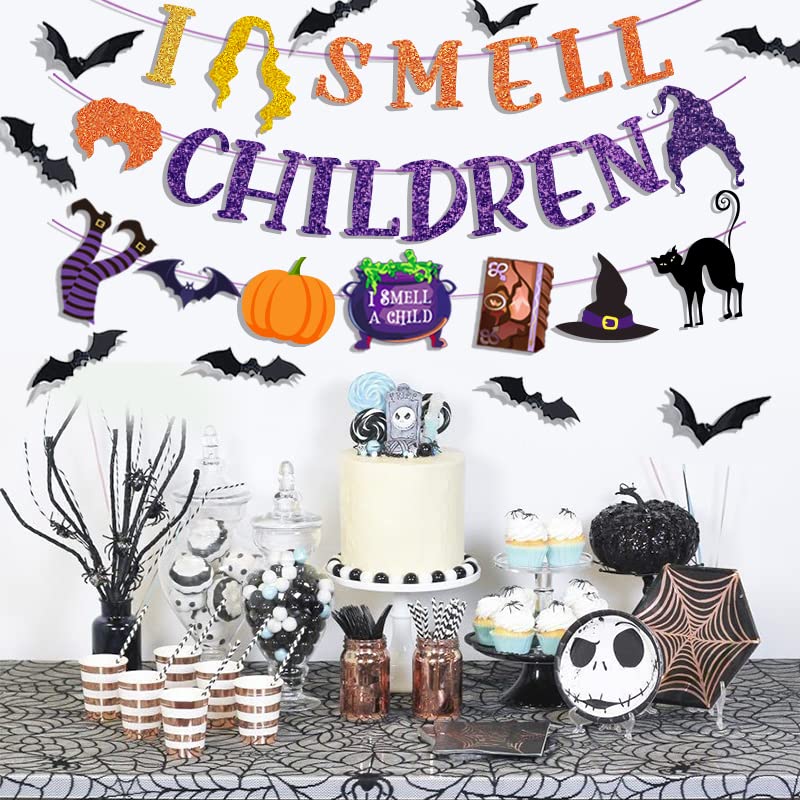 Hocus Pocus Party Banner Set - Halloween Witch Decorations for Kids & Adults