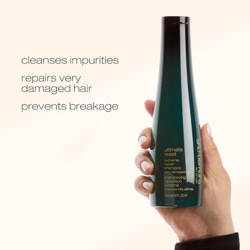 Shu Uemura Ultimate Reset Shampoo & Conditioner Set - Deep Repair for Fine to Medium Hair with Japanese Rice Extract