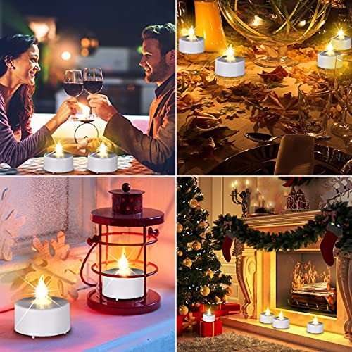 Battery Operated Flameless Tea Lights - Warm White 200 Pack for Decoration - Variation of THIS listing