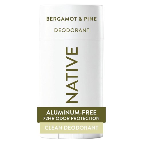 Native Deodorant - Aluminum-Free Odor Control for Men & Women | Bergamot & Pine, 2.65oz