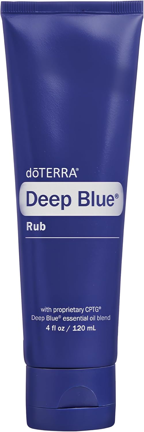 doTERRA Deep Blue Rub - Soothing Muscle Relief Cream | 4 oz Tube for Pain Relief