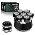Professional 7D Head Shaver for Bald Men, IPX7 Waterproof Wet & Dry Electric Razor with LED Display, USB-C Fast Charging & Rechargeable Grooming Kit (Black)