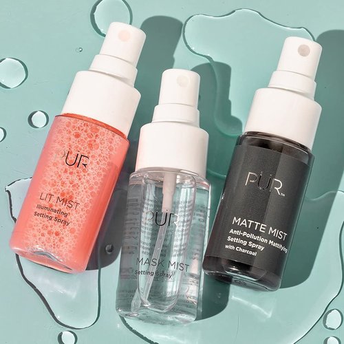 PÜR MINERALS Facial Mist Kit - Hydrating 3-Piece Set for Radiant Skin | Perfect for All Skin Types