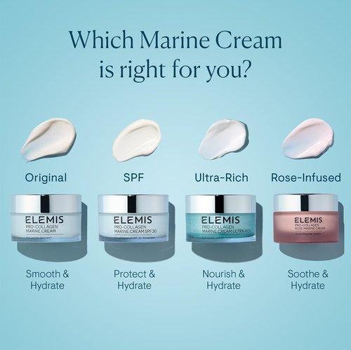 ELEMIS Pro-Collagen Rose Marine Cream - Anti-Aging Hydration for Youthful Skin | 1.6 oz