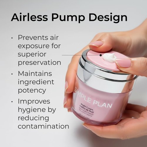 Simple Plan Daily Hydrating Day Cream - Fragrance-Free with Hyaluronic Acid & Ceramides | Lightweight, Non-Greasy (50ml)