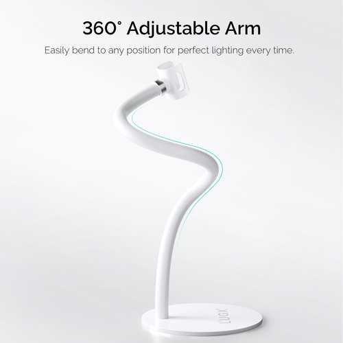 L'UGX Magnetic Handheld uv Light for Gel Nails Stand – 360° Rotating Iron Base Holder, Strong Magnetic Mount for Gel Nail Dryer Pen,Detachable Support for Manicure Table or Salon Use
