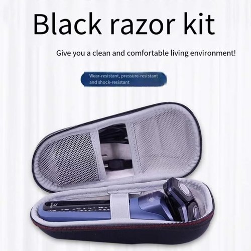 Fivoras Hard Storage Case Compatible with Philips Norelco Shaver 2100 2300 3500 6800 3100 5500 5100 5300 5700 6880 7100 - Travel Carry Electric Razor Hard Case 1 Pack - Black