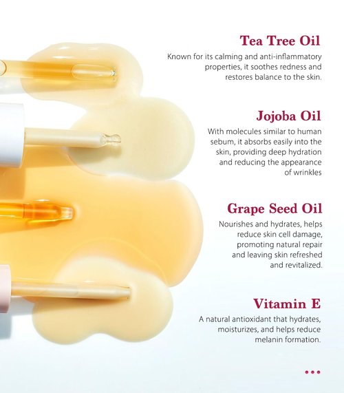 SINAHET Dermaplaning Oil, Natural Moisturizing Shave for Face & Body Hair, Skin Soothing oil made with essence of Jojoba, Vitamin E, Tea Tree, and Grape Seed (1.7fl. oz/50ml)