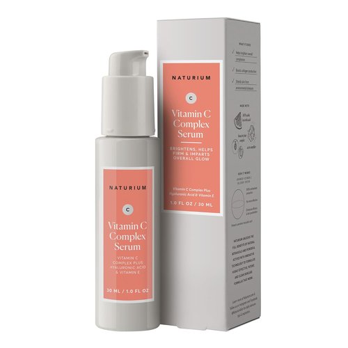 Naturium Vitamin C Complex Face Serum - Anti-Aging Treatment with Hyaluronic Acid & Vitamin E | 1 oz
