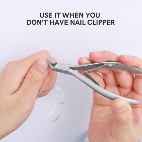 Professional Ingrown Nail Clipper - Wide Jaw Straight Blades Toenail Clippers for Thick Ingrown Toenails - Heavy Duty 3CR13 Stainless Steel Ingrown Toenail Tool for Seniors