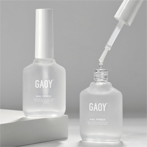 GAOY Nail Primer - 2 Pcs 16ml Acid-Free Natural Prep Bond for Acrylic & Gel Polish