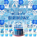 Spider Themed Birthday Party Decorations Set - Banners, Cake Toppers & Balloons