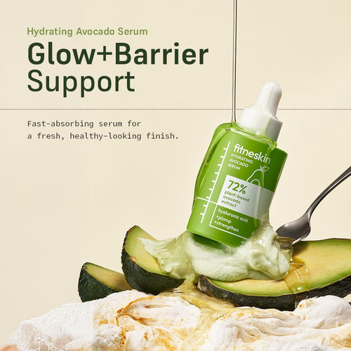 **Skiennix Hydrating Avocado Serum - Nourishing Fruit Water & Vitamin B3 | 1 Fl Oz (30ml) - Vegan & Fragrance-Free**
