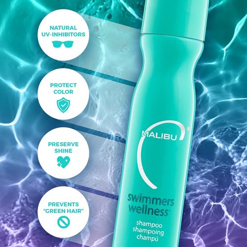 Malibu C Swimmers Shampoo & Conditioner Set - Restorative Hair Care for Chlorine Damage | 9 oz