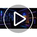 Cross Evil Eye Neon Sign LED Wall Decor Lights - Wall Art & Party Lighting - Variation: Cross Eye