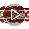 Christmas Poinsettia Table Runner 13x48 Inch Holiday Home Decor - Red