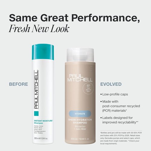 Paul Mitchell Sheer Hydration | Moisture Duo for Deep Hydration - 33.8 oz Each
