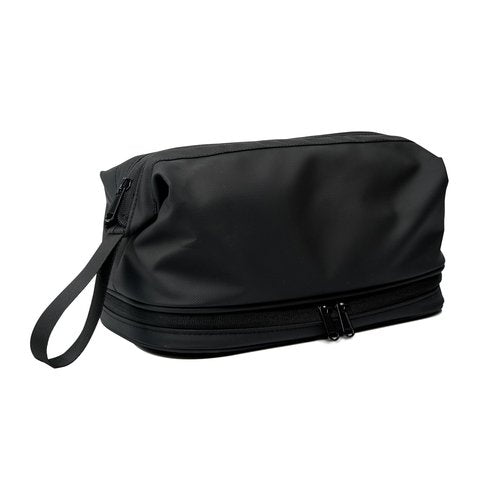 JUCURRI Large Travel Toiletry Bag for men women,Makeup Organizer Bag, Dopp Kit,Waterproof Hanging Cosmetic Bag for Toiletries Accessories(Black)