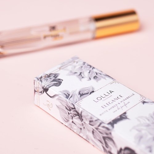 LOLLIA Elegance Travel Eau de Parfum - White Amber & Mirabelle | Captivating Women's Fragrance, 0.28 fl. oz.