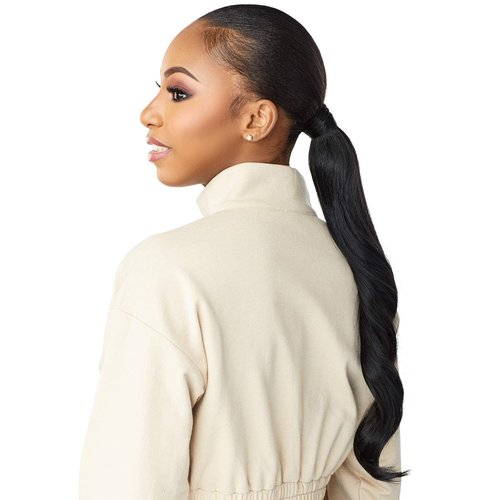 Sensationnel Instant Updown Halfwig Pony - Iud 1 4 Style in 1 Half Wig And Pony Drawstring (1B OFFBLACK)