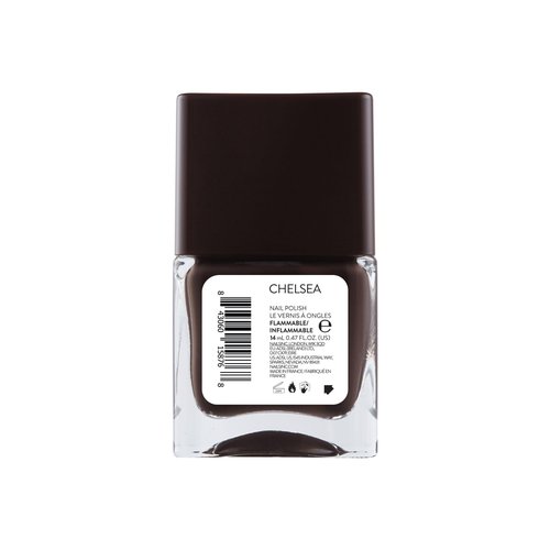 Nails Inc 45 Second Speedy Gloss, Chelsea, Dark Brown, Glossy, No Chip, Long Lasting, Quick Dry, Air Dry, Professional Manicures & Pedicures, Fingernails & Toenails, Vegan Nail Polish, 0.47 Fl Oz